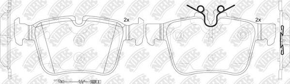 NiBK PN0575W - Комплект спирачно феродо, дискови спирачки vvparts.bg