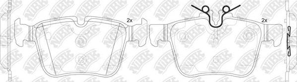 NiBK PN0575 - Комплект спирачно феродо, дискови спирачки vvparts.bg