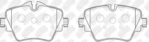 NiBK PN0577 - Комплект спирачно феродо, дискови спирачки vvparts.bg