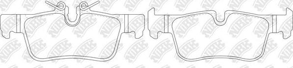 NiBK PN0651 - Комплект спирачно феродо, дискови спирачки vvparts.bg