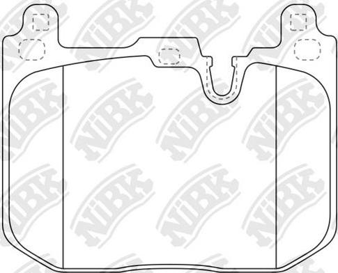 NiBK PN0672 - Комплект спирачно феродо, дискови спирачки vvparts.bg