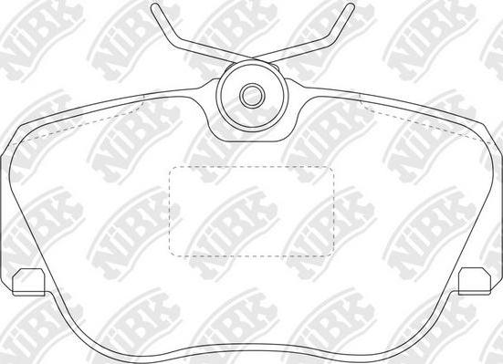 NiBK PN0004 - Комплект спирачно феродо, дискови спирачки vvparts.bg