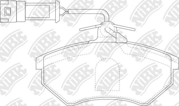 NiBK PN0018W - Комплект спирачно феродо, дискови спирачки vvparts.bg