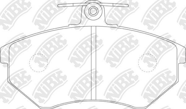 NiBK PN0018 - Комплект спирачно феродо, дискови спирачки vvparts.bg