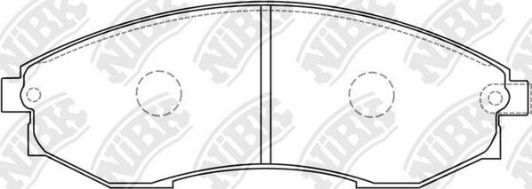 NiBK PN0083 - Комплект спирачно феродо, дискови спирачки vvparts.bg