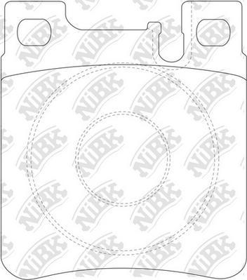 NiBK PN0030 - Комплект спирачно феродо, дискови спирачки vvparts.bg