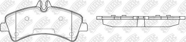 NiBK PN0038 - Комплект спирачно феродо, дискови спирачки vvparts.bg