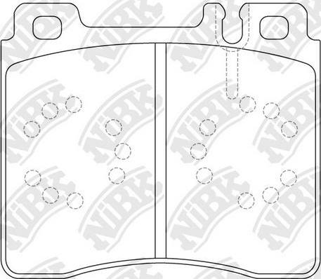 NiBK PN0029 - Комплект спирачно феродо, дискови спирачки vvparts.bg