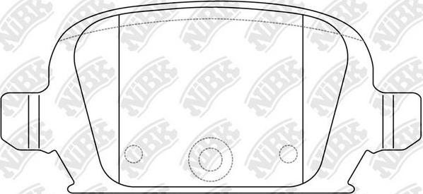 NiBK PN0192 - Комплект спирачно феродо, дискови спирачки vvparts.bg