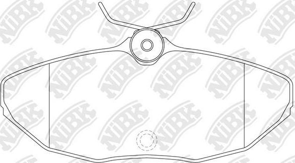 NiBK PN0146 - Комплект спирачно феродо, дискови спирачки vvparts.bg
