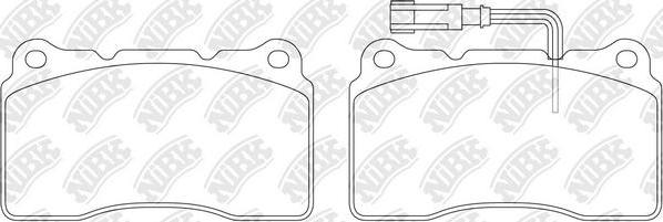 NiBK PN0150W - Комплект спирачно феродо, дискови спирачки vvparts.bg