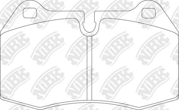 NiBK PN0165S - Комплект накладки за високо натоварване vvparts.bg