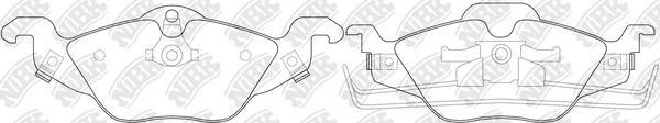 NiBK PN0189 - Комплект спирачно феродо, дискови спирачки vvparts.bg