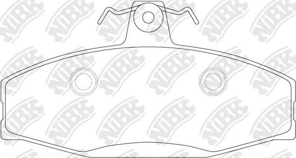 NiBK PN0134 - Комплект спирачно феродо, дискови спирачки vvparts.bg