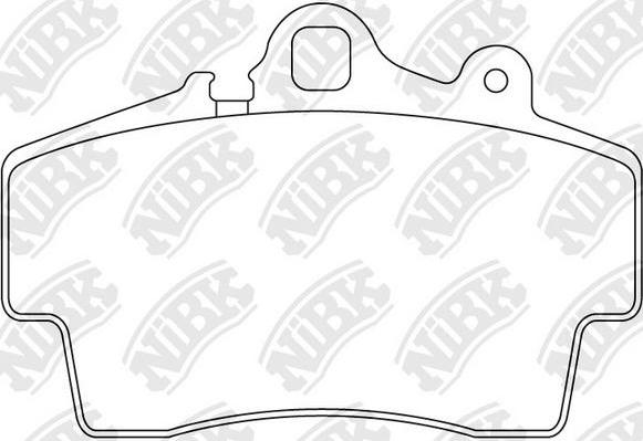 NiBK PN0129 - Комплект спирачно феродо, дискови спирачки vvparts.bg