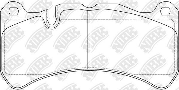 NiBK PN0843 - Комплект спирачно феродо, дискови спирачки vvparts.bg