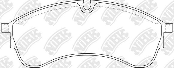 NiBK PN0868 - Комплект спирачно феродо, дискови спирачки vvparts.bg