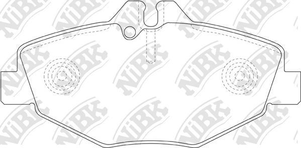 NiBK PN0342 - Комплект спирачно феродо, дискови спирачки vvparts.bg