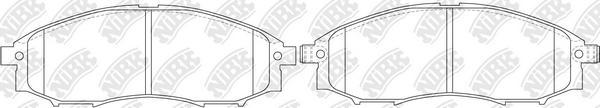 NiBK PN0372 - Комплект спирачно феродо, дискови спирачки vvparts.bg