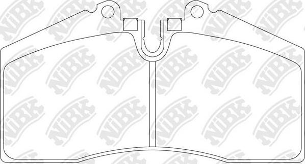 NiBK PN0299 - Комплект спирачно феродо, дискови спирачки vvparts.bg