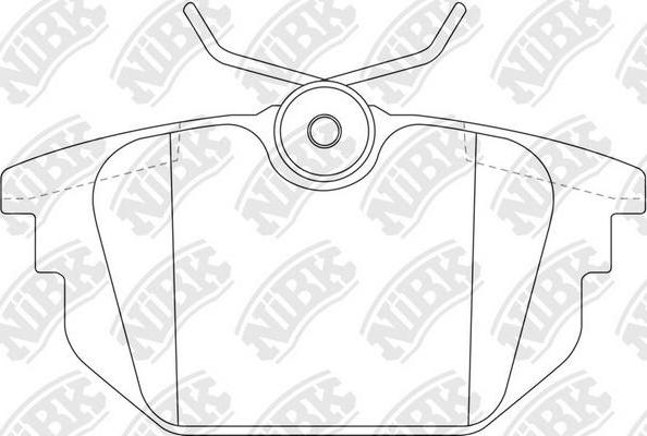 NiBK PN0247 - Комплект спирачно феродо, дискови спирачки vvparts.bg