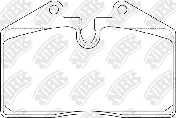 NiBK PN0267 - Комплект спирачно феродо, дискови спирачки vvparts.bg