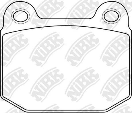 NiBK PN0226 - Комплект спирачно феродо, дискови спирачки vvparts.bg