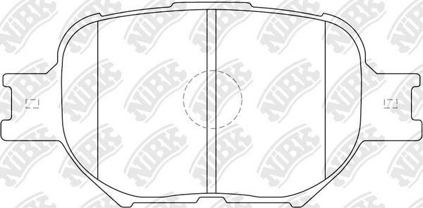 NiBK PN1430 - Комплект спирачно феродо, дискови спирачки vvparts.bg