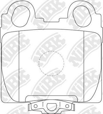 NiBK PN1421 - Комплект спирачно феродо, дискови спирачки vvparts.bg