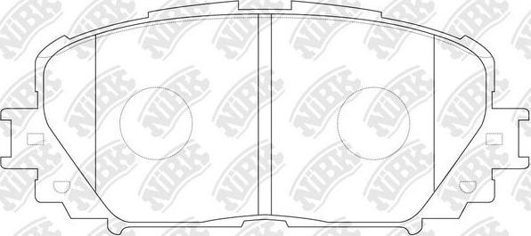 NiBK PN1518 - Комплект спирачно феродо, дискови спирачки vvparts.bg