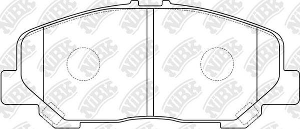 NiBK PN1527 - Комплект спирачно феродо, дискови спирачки vvparts.bg