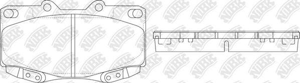 NiBK PN1830 - Комплект спирачно феродо, дискови спирачки vvparts.bg