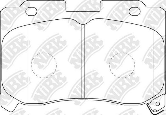 NiBK PN1360 - Комплект спирачно феродо, дискови спирачки vvparts.bg