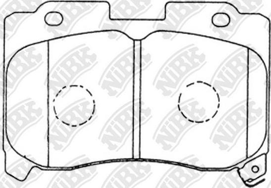 NiBK PN1360 - Комплект спирачно феродо, дискови спирачки vvparts.bg