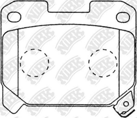 NiBK PN1361 - Комплект спирачно феродо, дискови спирачки vvparts.bg