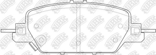 NiBK PN8817 - Комплект спирачно феродо, дискови спирачки vvparts.bg