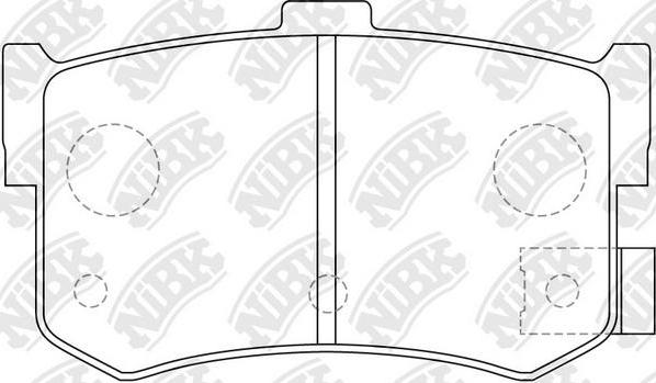 NiBK PN8210 - Комплект спирачно феродо, дискови спирачки vvparts.bg