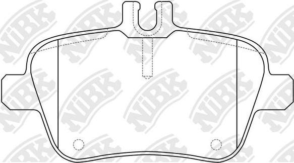 NiBK PN31010W - Комплект спирачно феродо, дискови спирачки vvparts.bg