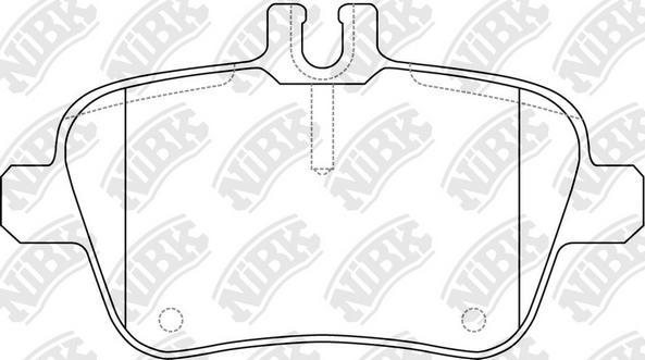 NiBK PN31010 - Комплект спирачно феродо, дискови спирачки vvparts.bg