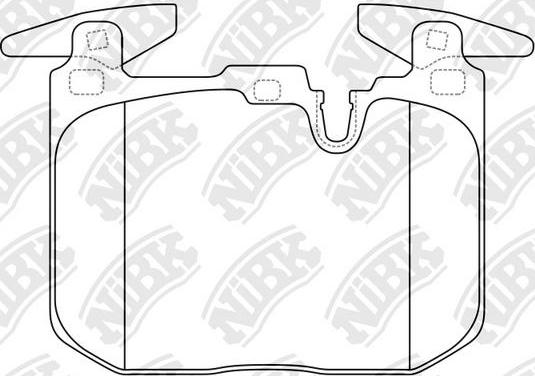 NiBK PN32003 - Комплект спирачно феродо, дискови спирачки vvparts.bg