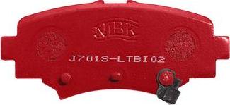 NiBK PN25004S - Комплект накладки за високо натоварване vvparts.bg