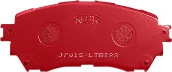 NiBK PN25002S - Комплект накладки за високо натоварване vvparts.bg