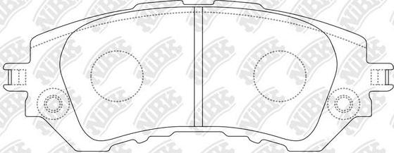 NiBK PN21004 - Комплект спирачно феродо, дискови спирачки vvparts.bg