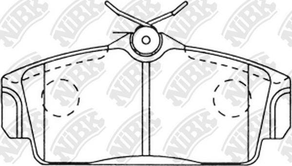 NiBK PN2230 - Комплект спирачно феродо, дискови спирачки vvparts.bg