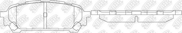 NiBK PN7801 - Комплект спирачно феродо, дискови спирачки vvparts.bg