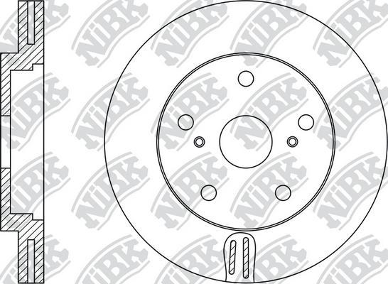 NiBK RN1498R - Спирачен диск vvparts.bg