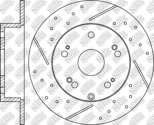 NiBK RN1411DSET - Спирачен диск за високо натоварване vvparts.bg