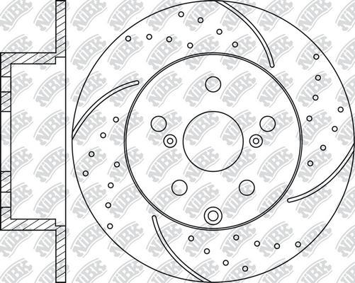 NiBK RN1487DSET - Спирачен диск за високо натоварване vvparts.bg
