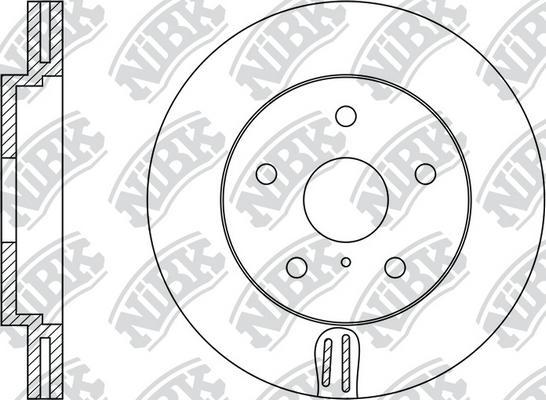 NiBK RN1423 - Спирачен диск vvparts.bg