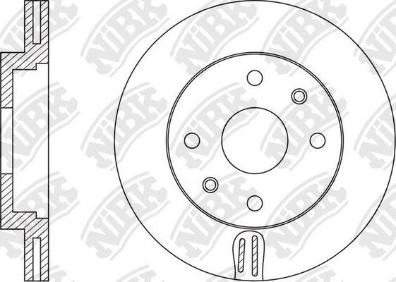 NiBK RN1571 - Спирачен диск vvparts.bg